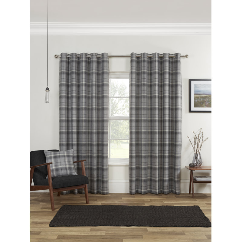 Leatherman Blackout Curtain Pair, 229 W x 229 D cm, Grey