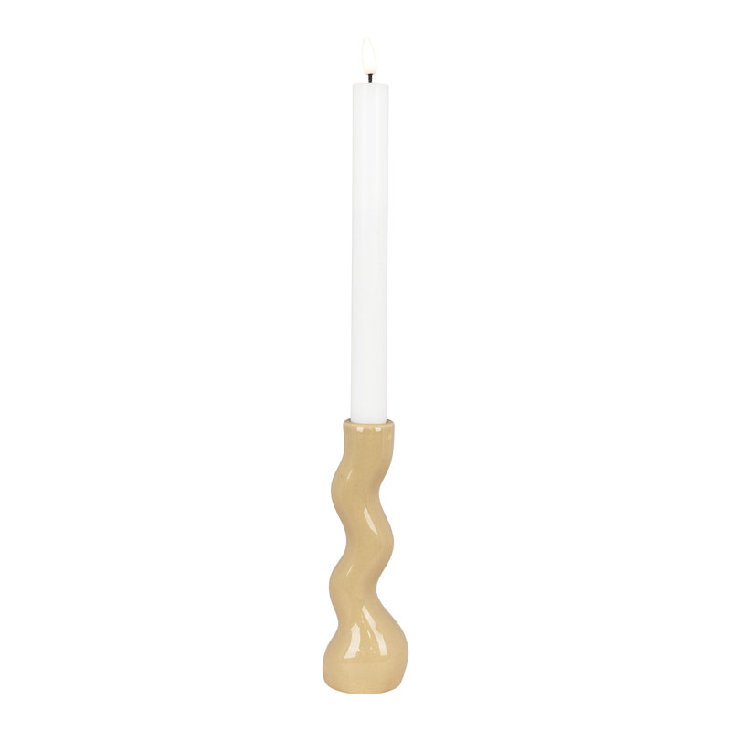 Ans Tabletop Candlestick, Light Brown