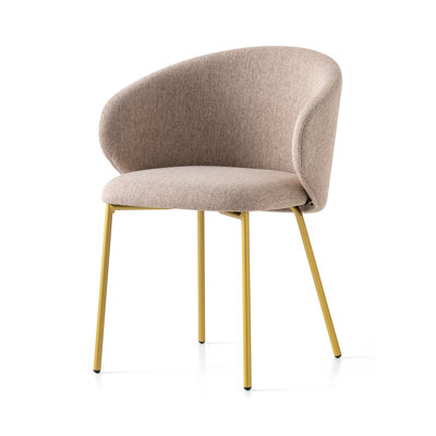 Tuka Upholstered Armchair with Metal Frame