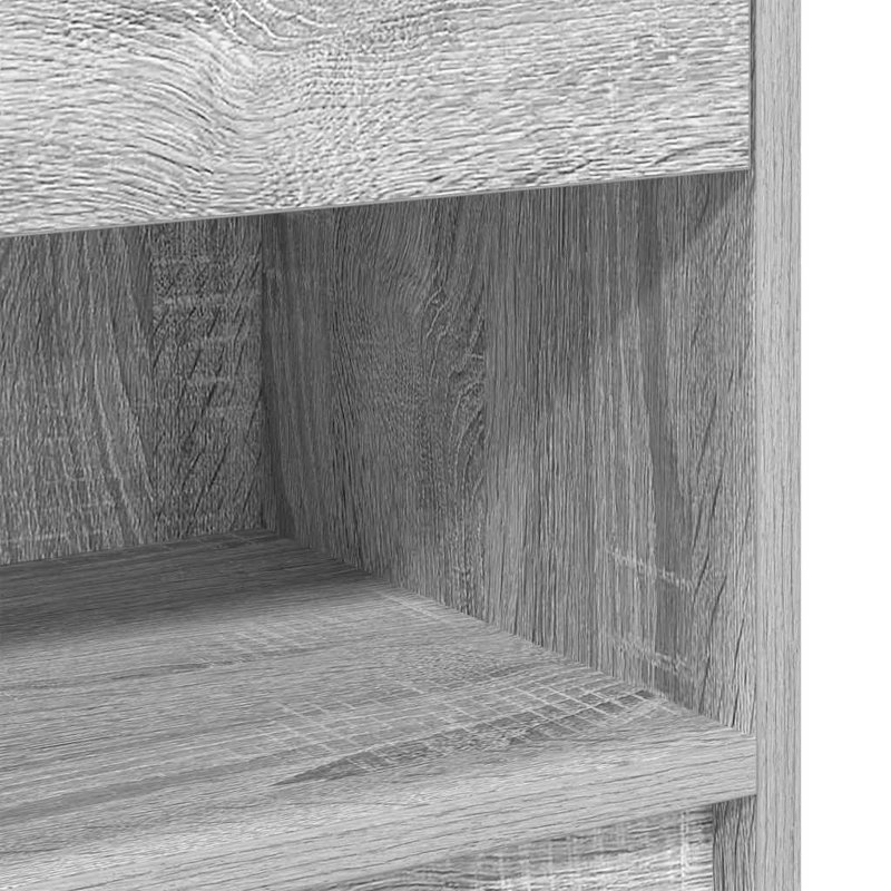 Bedside Cabinets With Drawer, Grey Sonoma, 1