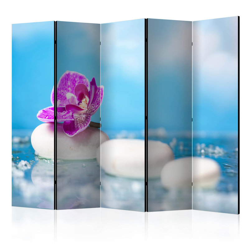 Duvall Solid Wood Folding Room Divider, 5