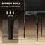 Dining Chairs, Set of 6, Linen Upholstered Accent Chairs, Back-731155440