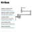 KRAUS Allyn Wall Mount Pot Filler Kitchen Faucet With Retractable Arm In Spot-Free Stainless Steel-118691272