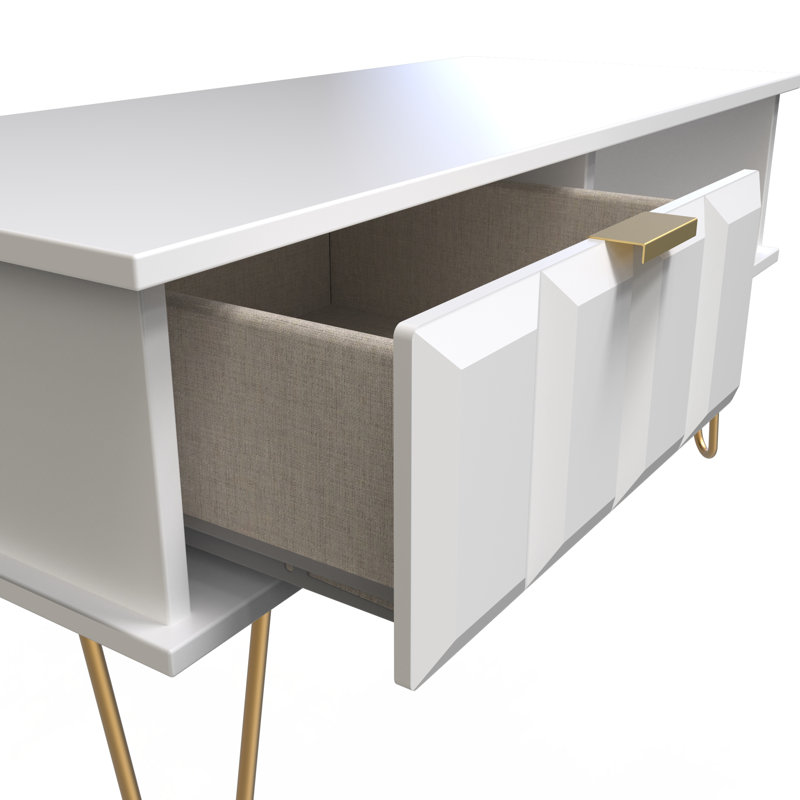 Alcimon Coffee Table with Storage, White