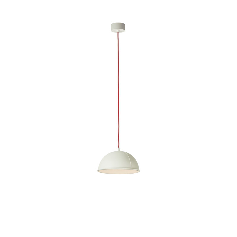 Be.pop 1 - Light Dome Pendant, White, Red