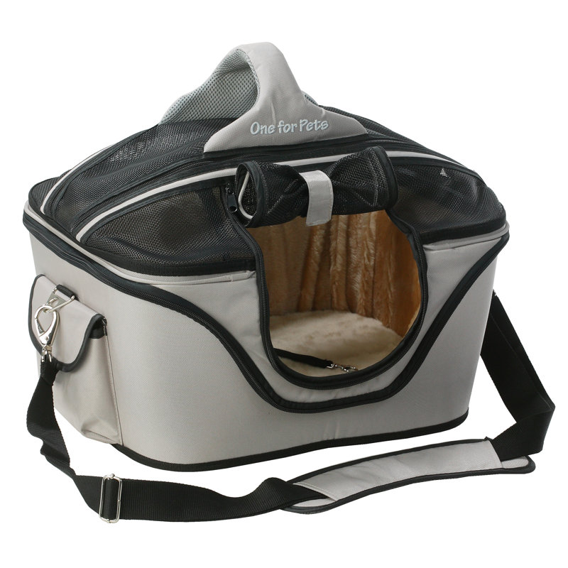 Sac de transport pour animaux Pewitt Cozy, Grand (H 14 po x l 18 po x P 14,5 po), Tanné