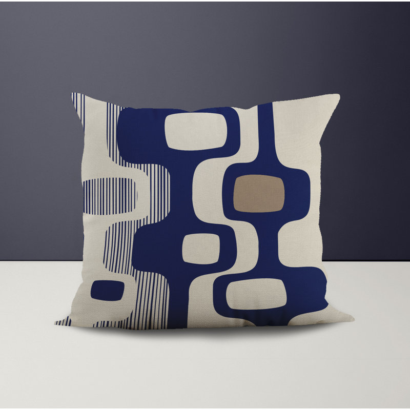Housse et insert de coussin décoratif en polyester pour l'intérieur et l'extérieur, Beige, L 15 po x H 15 po
