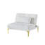 Tissu convertible futon avec pieds en métal