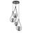 Industrial Scandinavian Chandelier, Black Metal, 27.6 x 11.8 inches | 100% Metal Construction, Oven Dried Paint & Tumbled Coating | E27 Socket, Max 40W | Stylish Lighting for Modern Home Decor & Aesthetic Ambiance-1825446537-1825446538