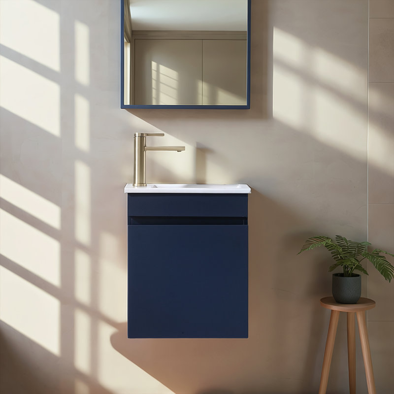 18'' Modern Floating Single Bathroom Vanity Set