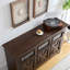 Buffet à 3 portes avec buffet de style campagnard, rangement polyvalent pour la salle à manger et le salon, style grange classique
