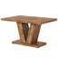 Table de salle à manger de ferme avec piédestal robuste pour les petits espaces