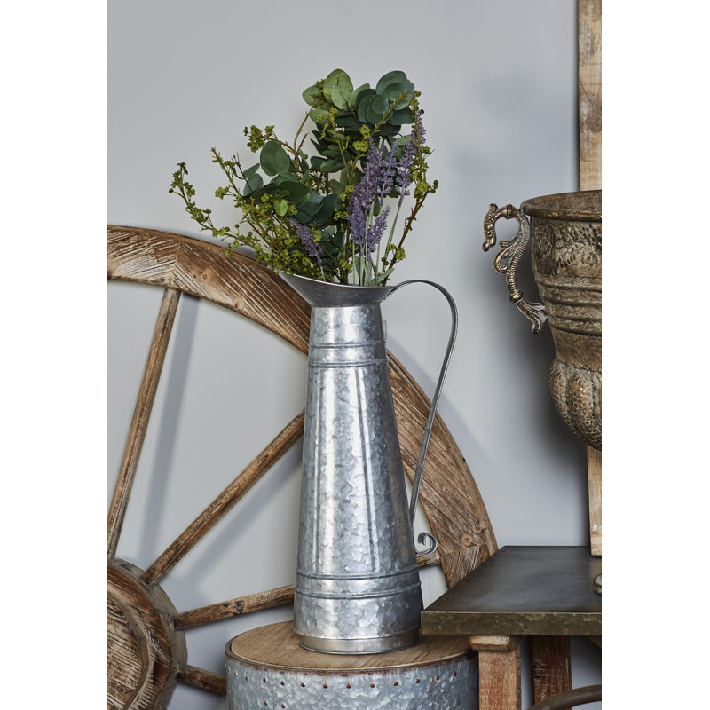 Pot à fleurs d'intérieur et d'extérieur en argent 1 pièce Sheneza