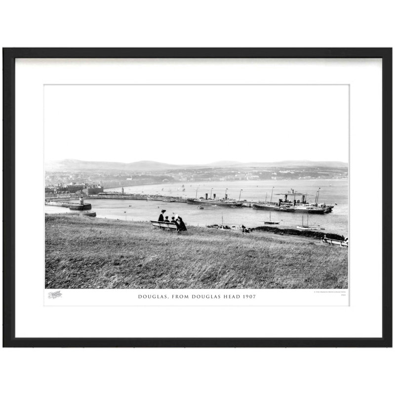 Douglas, From Douglas Head 1907 by Francis Frith - Single Picture Frame Print, 60cm H x 80cm W x 2.3cm D