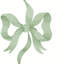 Cath Kidston Ribbon Bow Sage Wallpaper