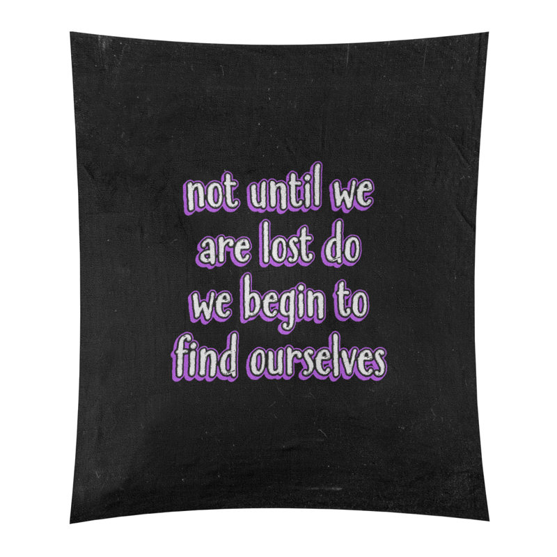 Tapisserie tableau noir de polyester trouver votre citation, H 60 po x l 51 po, Mauve