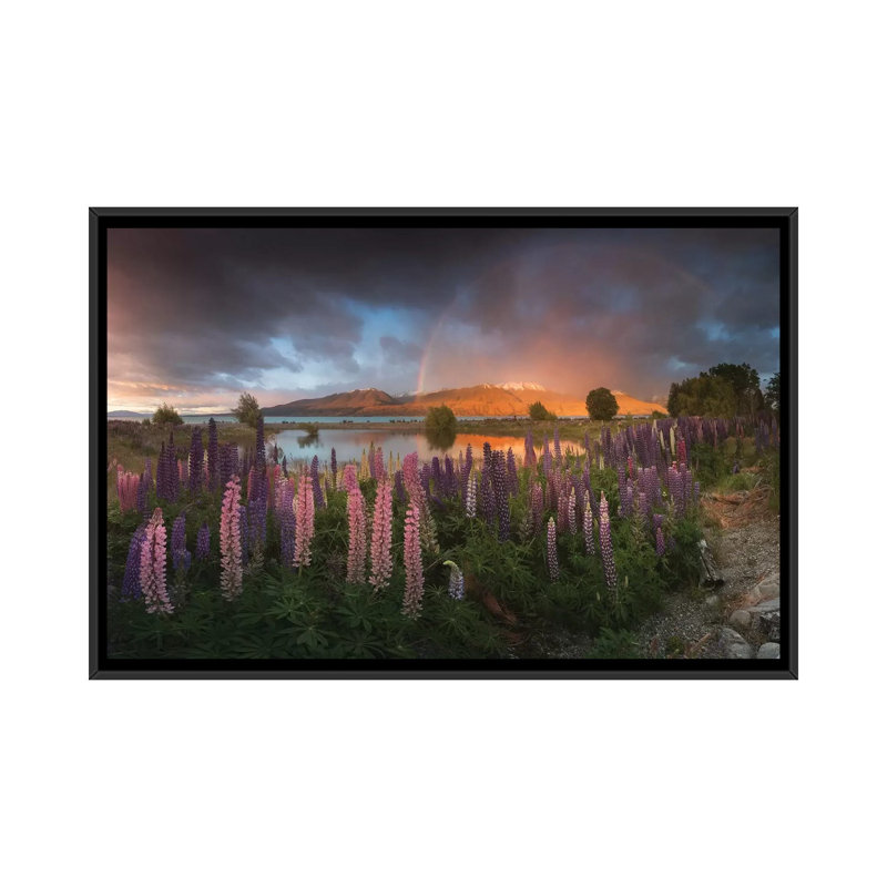 «Spring in New Zealand VI», reproduction de photo sur toile, H 18 po x l 26 po x P 1,5 po, Toile avec cadre flottant noir