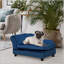 Canapé-lit de luxe pour petit chien avec rangement caché et coussin en mousse de 3 pouces (bleu)-187575633