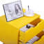 Table de chevet 2 tiroirs en jaune