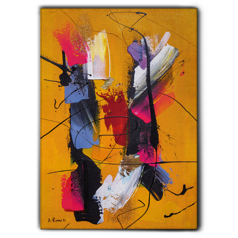 Conflitto by Alfredo Pierro - Wrapped Canvas Rectangle Print, 95cm H x 65cm W
