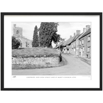 Cropredy, Red Lion Street And St Mary's Church C1955 by Francis Frith - Single Picture Frame Print