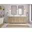 Meuble-lavabo double autoportant 84 po avec comptoir en quartz 84 po-89973876