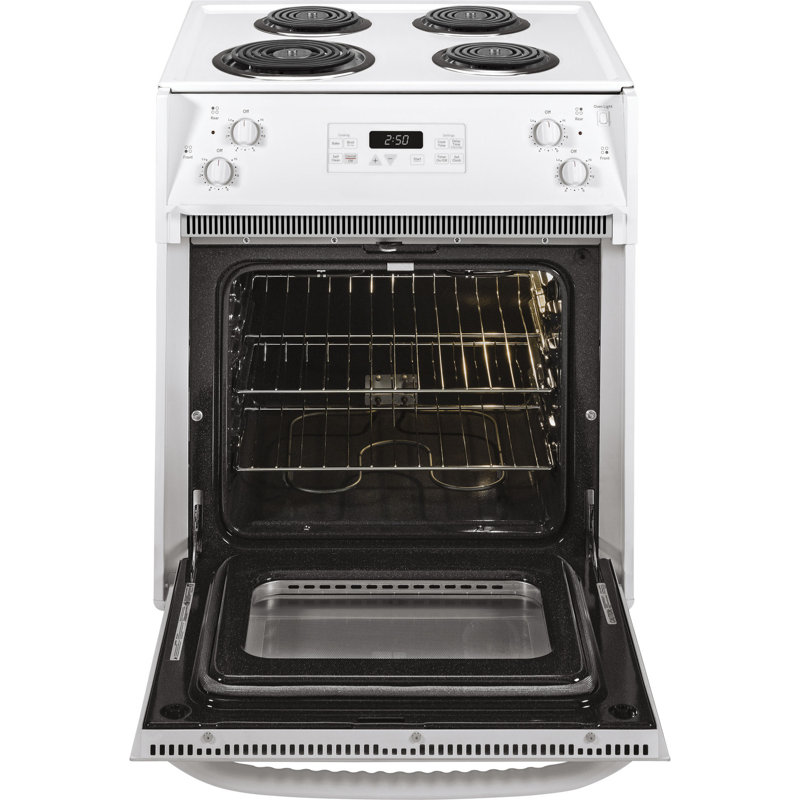 27" 3 cu. ft Drop-In Electric Range, White