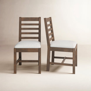 Kinston Solid Wood Upholstered Dining Chair (Set of 2)