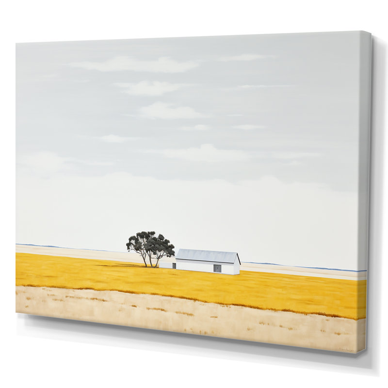 Prayies Endless Meadows Scenery Minimalisme II, Toile tendue, H 16 po x l 32 po