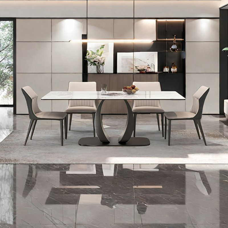 Ensemble de table de salle à manger rectangulaire et chaises, 29.52" H x 35.43" W x 70.86" L