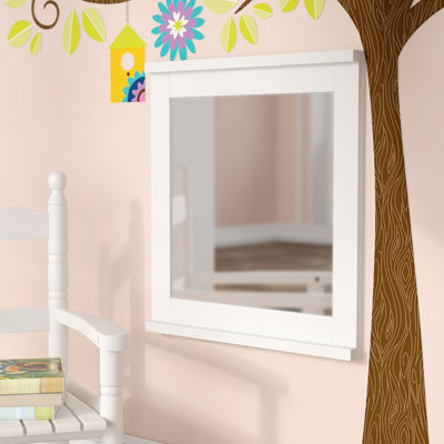 Solid Wood Square Mirror