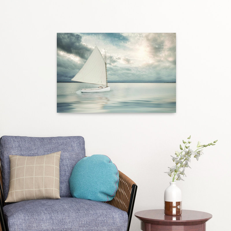 «Sea change Serene Coastal Nature», art mural, H 16 po x l 24 po