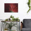 Ebern Designs «Red Gerbera on Red 09» par Tom Quartermaine, art mural en métal-390003044
