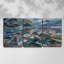 Marche sur les falaises par Monet - Toile encadrée multi-pièces-929246098