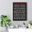 Art familial sur toile tendue «Family Rules Motivational»-1922717033