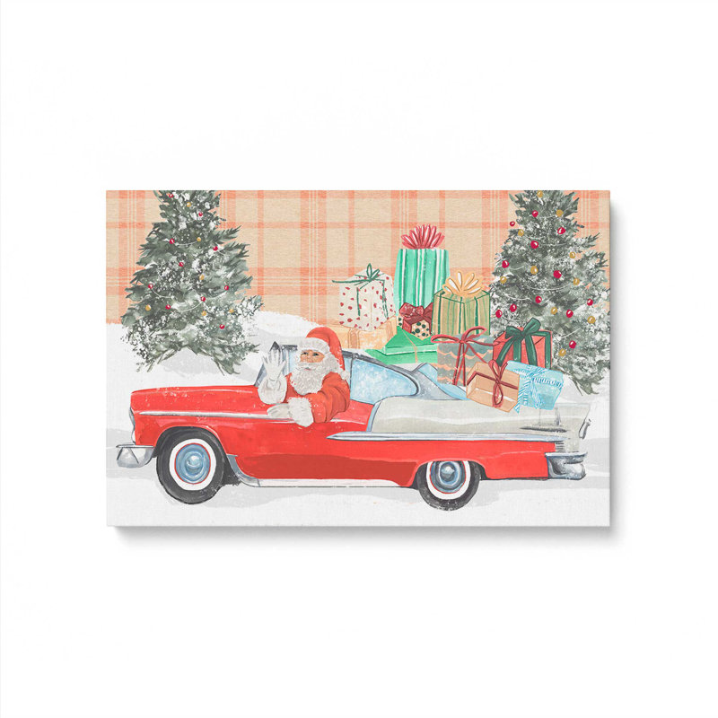 Imprimé convertible du père Noël, Toile tendue, H 20 po x l 30 po x P 1,25 po