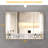 Modern Bathroom Storage Cabinet With Mirror And Led Lights - 39X28 Inches, White, Wall Mounted, Waterproof, Aluminium, Multilevel Compartment White & Modern, Multi