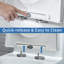 Toilette allongée une pièce à double chasse 17 po à hauteur de confort standard et surface vitrée 17 po (siège inclus)-115223800