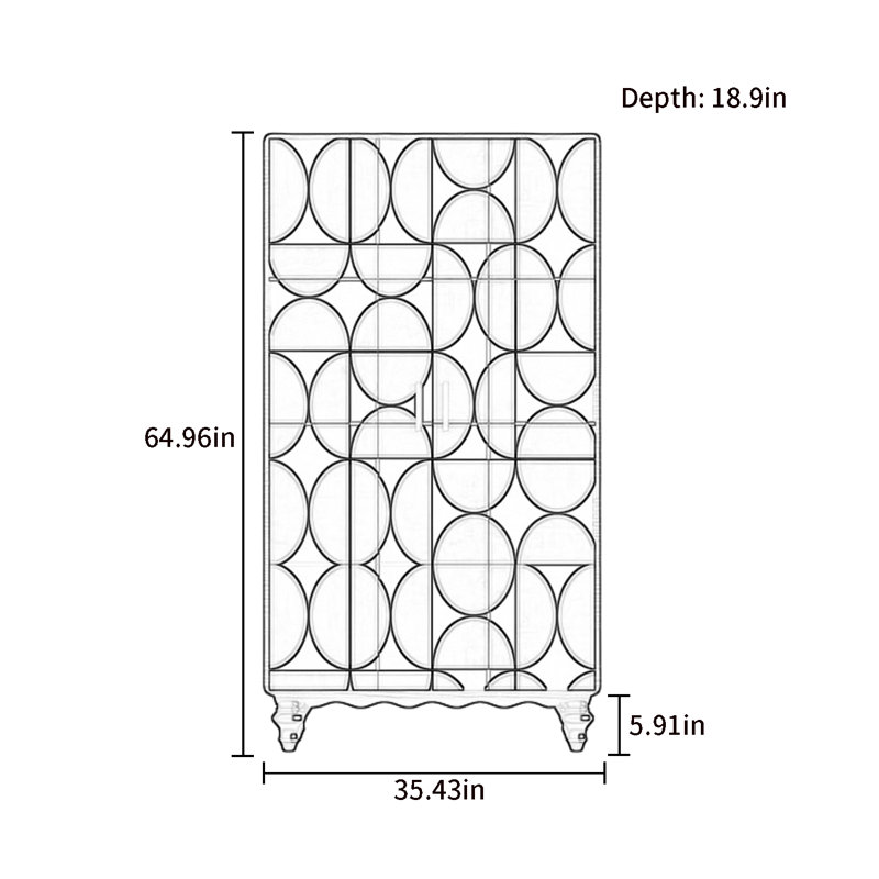 Garde-robe moderne pour chambre double, Ivoire / blanc / noir