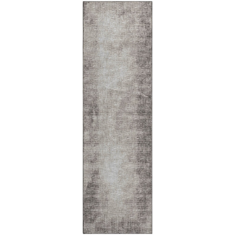 Premium Machine Washable Mayfield Mocha Rug, Runner 2'3" x 7'6"