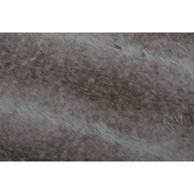 Wolf Faux Fur Animal Print Indoor Rug