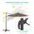 Destinnie 120'' Lighted Cantilever Umbrella-457697189