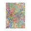 «Portland Oregon City Map III» par Michael Tompsett, impression sur toile-1103645339