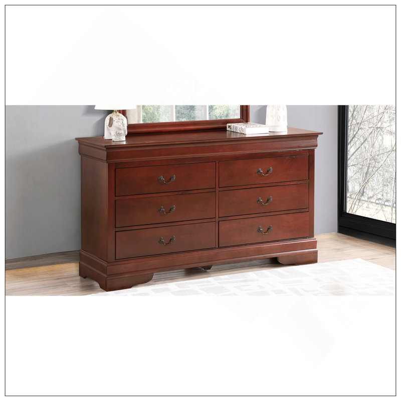Commode Louis Phillipe, cerise Glory Furniture