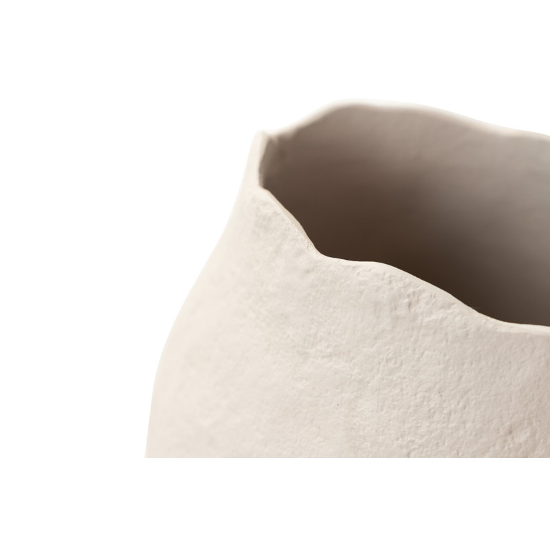 Aluminum Table Vase, White