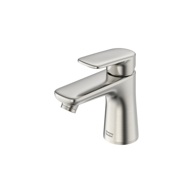 Single-Hole Single-handle Bathroom Faucet with Drain Assembly, Brushed Nickel