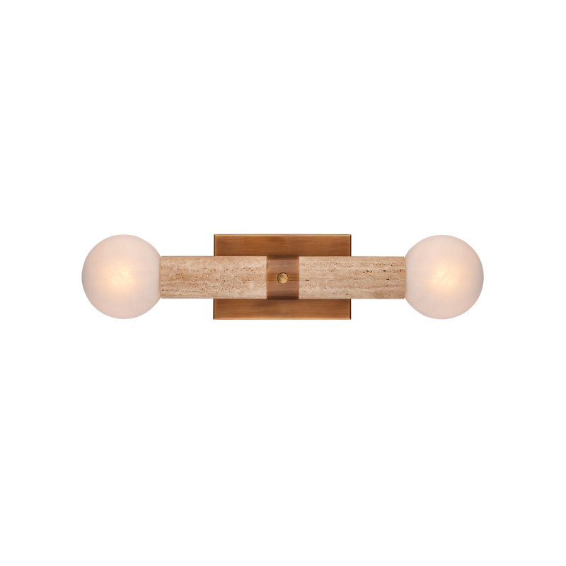 Beatrix Beige Bath Wall Sconce, Beige
