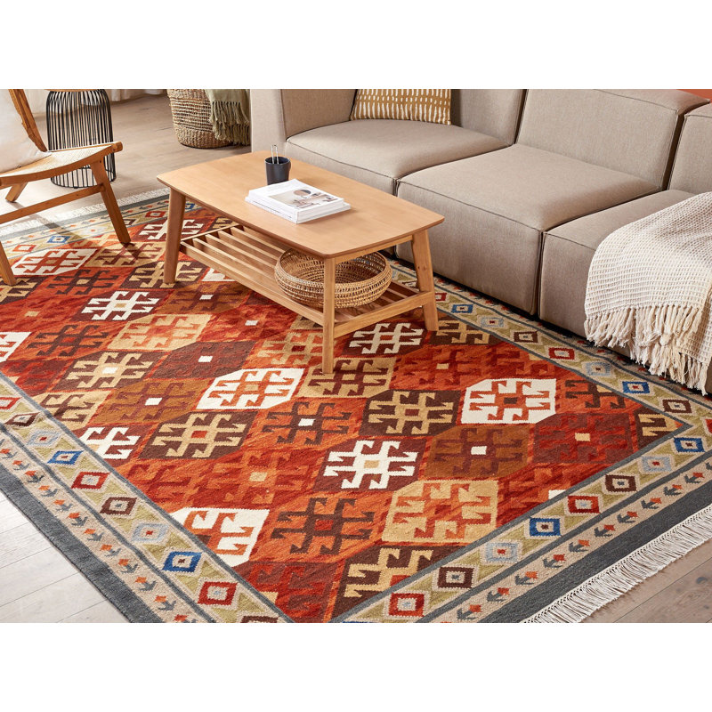 Blocher Southwestern Wool Hand Woven Area Rug, Rectangle 200 x 300cm