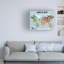 Art mural sur toile tendue - "Mappemonde" de Jota de jai, décoration murale pour le salon, la chambre à coucher ou le bureau - 24 x 32-93519413