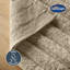 Silentnight Ribbed Cotton Rectangle Bathmat 100% Cotton BCI-104829072